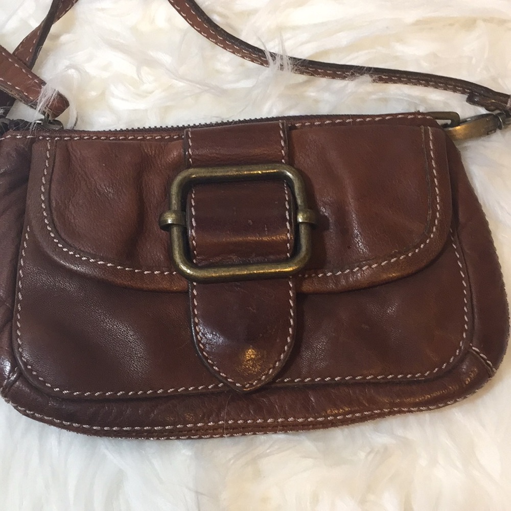 Banana republic leather wristlet